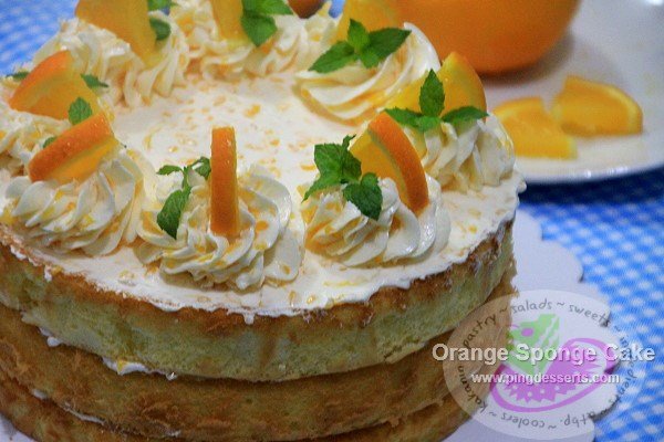 orange sponge cake 3