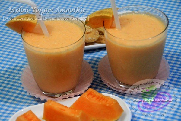 melon yogurt smoothie 1