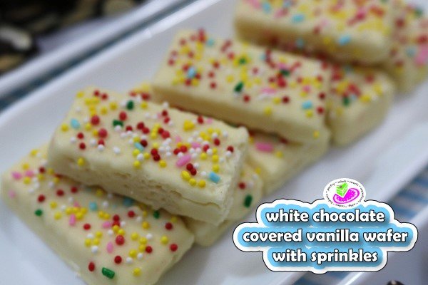 white chocolate covered wafer with sprinkles 1