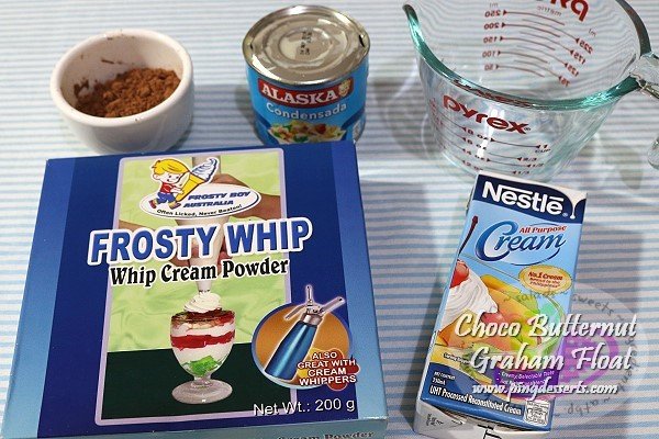 choco whiopped cream ingredients