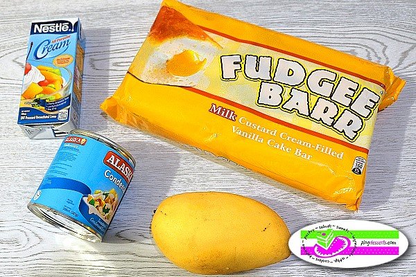 Mango Fudgee Barr Ice Cream Cake - Ingredients