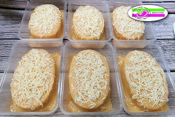Yema Cake with Cheese in a Tub Packaging