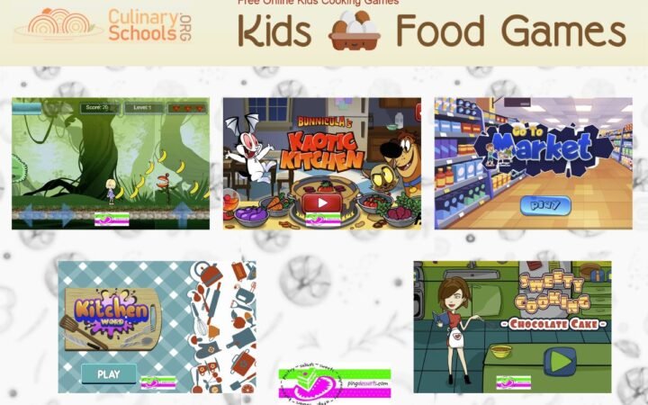 Top Food Games for Kids on CulinarySchools.Org