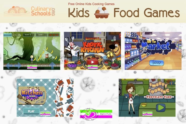 Top Food Games for Kids on CulinarySchools.Org